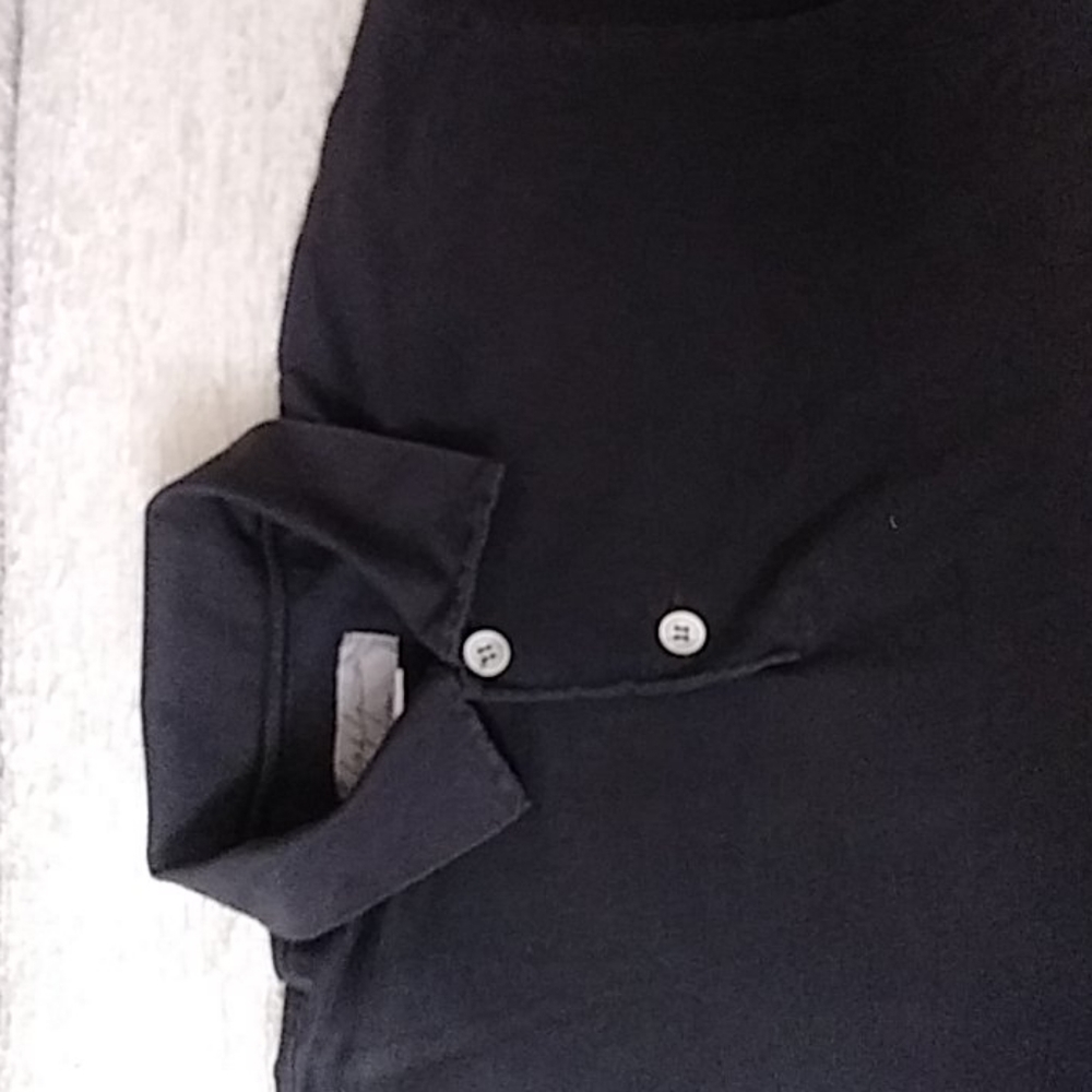 Youji Yamamoto Mens Black Polo style shirt